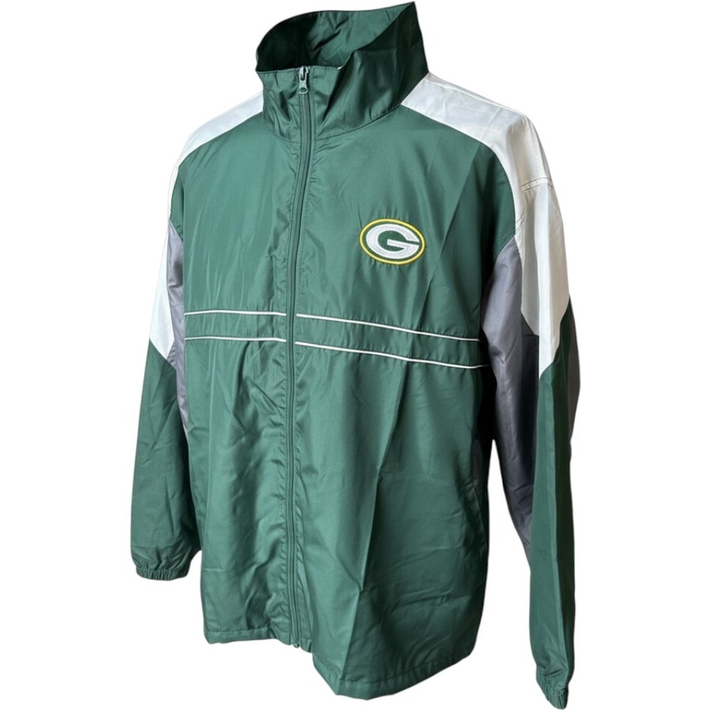 Dunbrooke Green Bay Packers Windbreaker Jacket Mens XXL Green Vintage